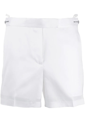 Helmut Lang high waist satin shorts - White