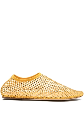 Christopher Esber crystal-embellished ballet flats - Yellow