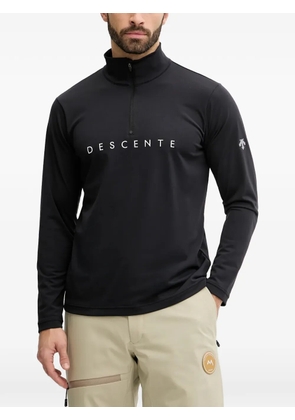 DESCENTE zip-fastening high-neck ski top - Black