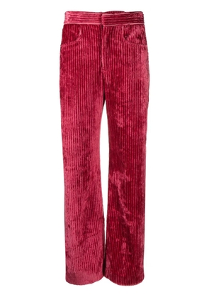 ISABEL MARANT Rwan cordoroy-finish trousers - Pink
