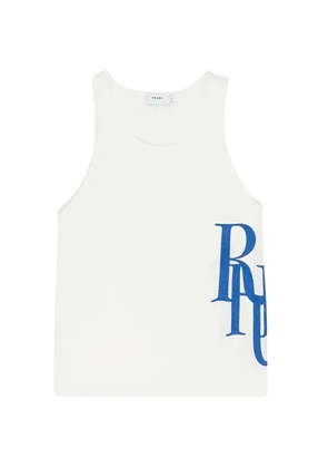 RHUDE logo-print tank top - White