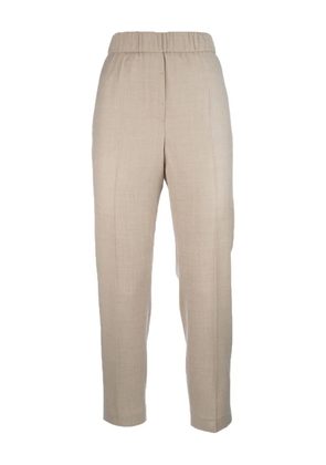 Peserico elastic-waist trousers - Neutrals