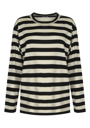Junya Watanabe stripe long-sleeve T-shirt - Black