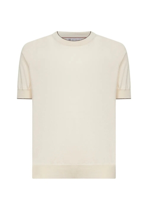 Brunello Cucinelli ribbed short-sleeves T-shirt - Neutrals