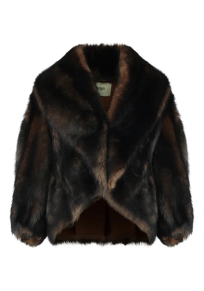 FENDI textured reversible jacket - Brown