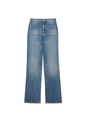 Fortela patch-pockets bootcut jeans - Blue