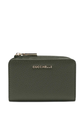 Coccinelle leather zip wallet - Green