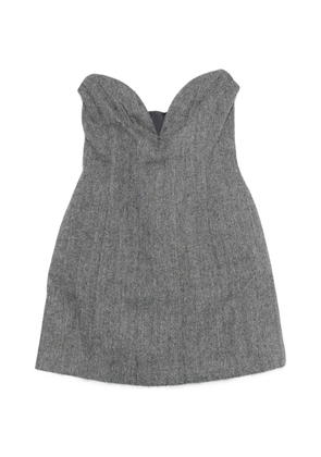 Self-Portrait sleeveless mini dress - Grey