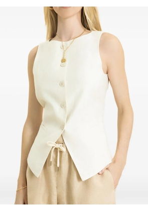 Eleventy boat-neck button top - Neutrals