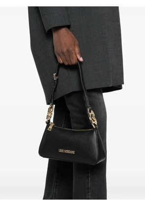 Love Moschino logo-lettering shoulder bag - Black