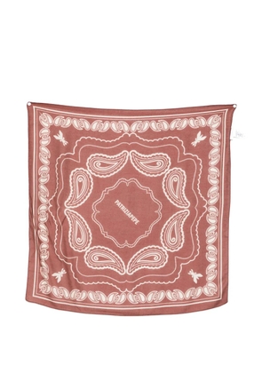 Patrizia Pepe graphic-print scarf - Brown