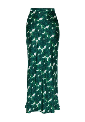 Max Mara Recital floral-printed maxi skirt - Green