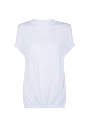 Liviana Conti Hailey gathered T-shirt - White