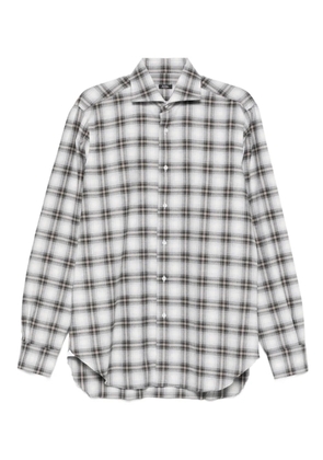 Barba checked shirt - Grey