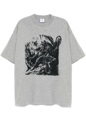 VETEMENTS graphic-print T-shirt - Grey