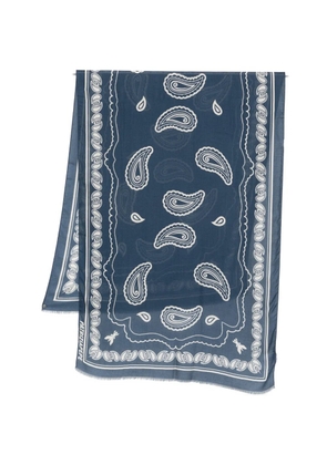 Patrizia Pepe graphic-print scarf - Blue