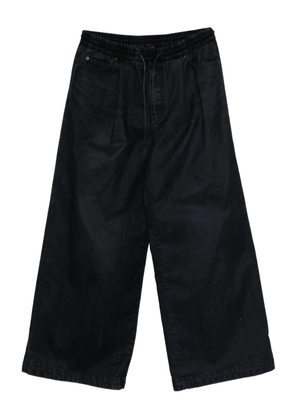 Juun.J drawstring pleated trousers - Black