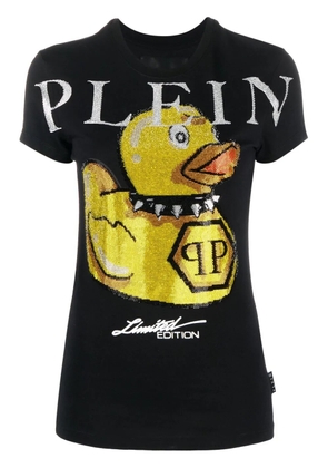 Philipp Plein Duck Stones round-neck T-shirt - Black