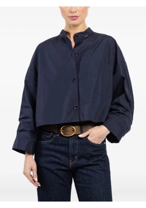 TWP buttoned collarless shirt - Blue