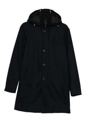 Montecore hooded buttoned coat - Blue