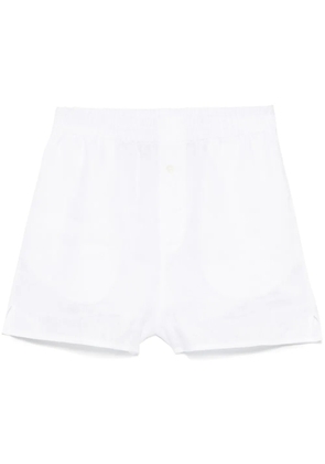Riviera linen shorts - White