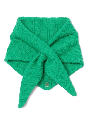 SANDRO cable-knit bandana - Green