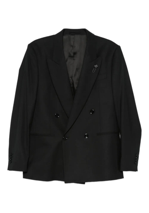 Lardini double-breasted blazer - Black