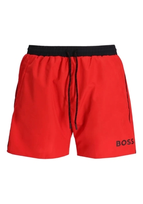 BOSS drawstring swim shorts - Red