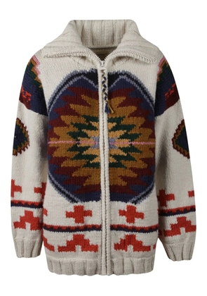 FRANTIC Palo Alto patterned cardigan - Neutrals