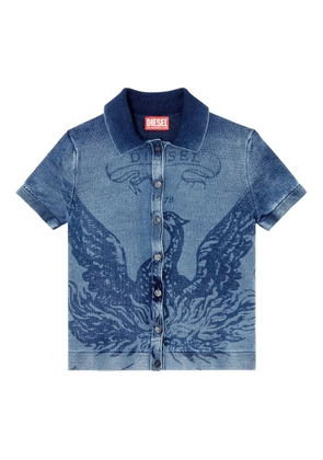 Diesel M-Fenny denim short-sleeve shirt - Blue