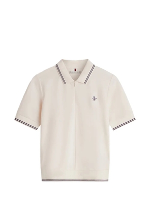 Tommy Hilfiger striped-detail polo top - White