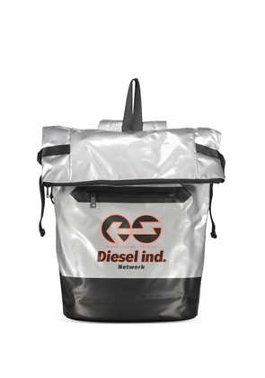 Diesel logo backpack - Silver