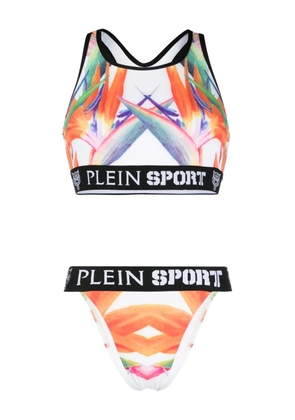 Plein Sport Flowers bikini set - White