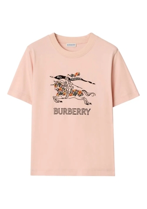 Burberry equestrian knight design T-shirt - Pink