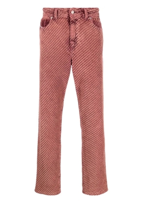 Diesel P-Cordy corduroy straight-leg trousers - Pink