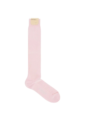 Fortela ribbed-knit knee-high socks - Pink