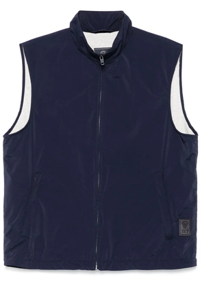 Fay logo-patch gilet - Blue