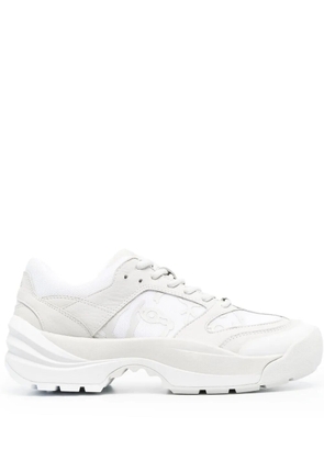 Kenzo multi-panel lace-up sneakers - White