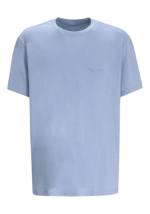 Armani Exchange embroidered cotton T-shirt - Blue