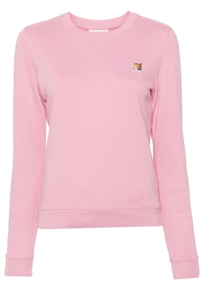 Maison Kitsuné Fox Head-patch sweatshirt - Pink