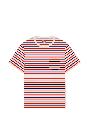 Fortela Yaku patch-pocket striped T-shirt - Neutrals