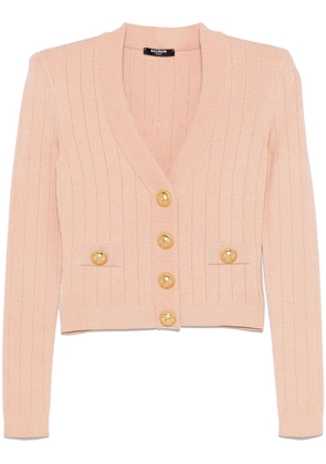 Balmain cropped cardigan - Neutrals