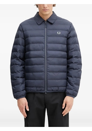 Fred Perry logo-embroidererd padded jacket - Blue