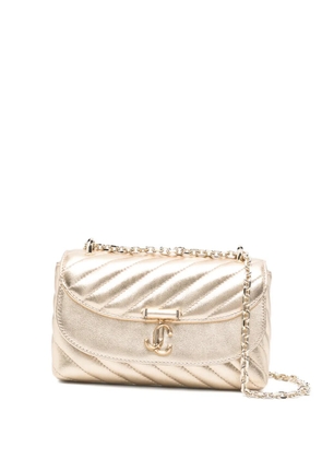 Jimmy Choo Curve quilted chain shoulder bag - Yellow