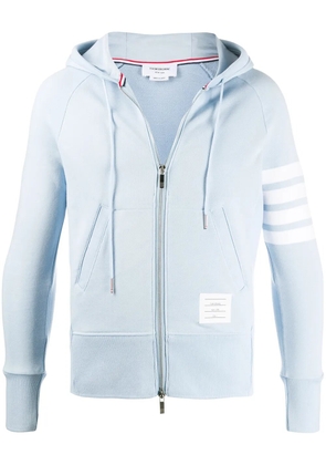 Thom Browne CLASSIC FULL ZIP HOODIE IN CLASSIC LOOPBACK W ENGINEERED 4 - Blue