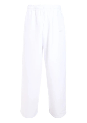 VETEMENTS embroidered-logo sweatpants - White
