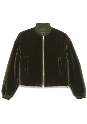 Fabiana Filippi velvet bomber jacket - Green