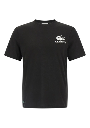 Lacoste logo-print cotton T-shirt - Black