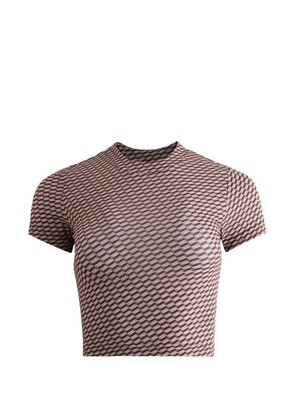 KITH Mulberry Sheer Monogram T-shirt - Brown