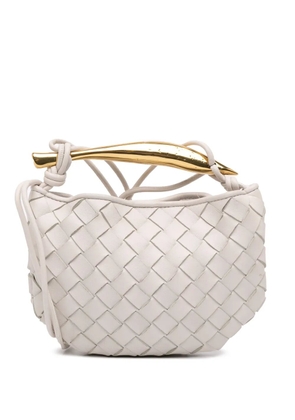 Bottega Veneta Pre-Owned 2012-2025 Baby Lambskin Intrecciato Sardine satchel - White